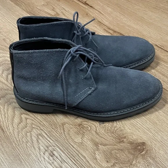 Calvin Klein Men's Dark Gray Suede Boots - Picture 3 of 6
